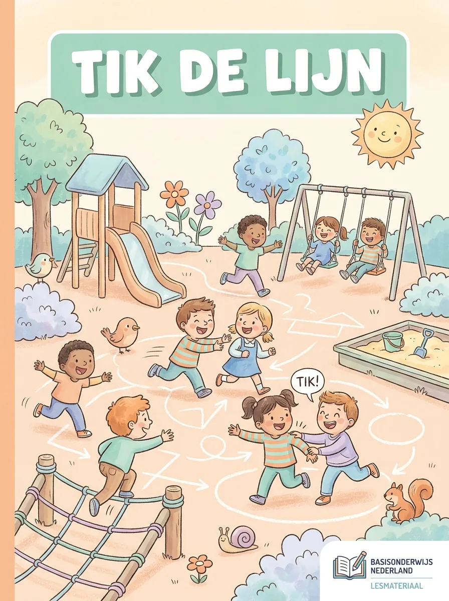Tik de lijn · educatief spel